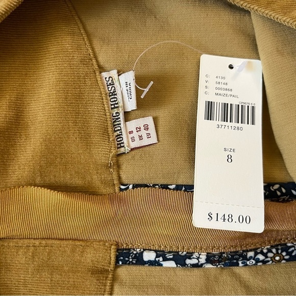 Anthropologie Holding Horses Corduroy Brown Sleeveless Dress New - Picture 5 of 9